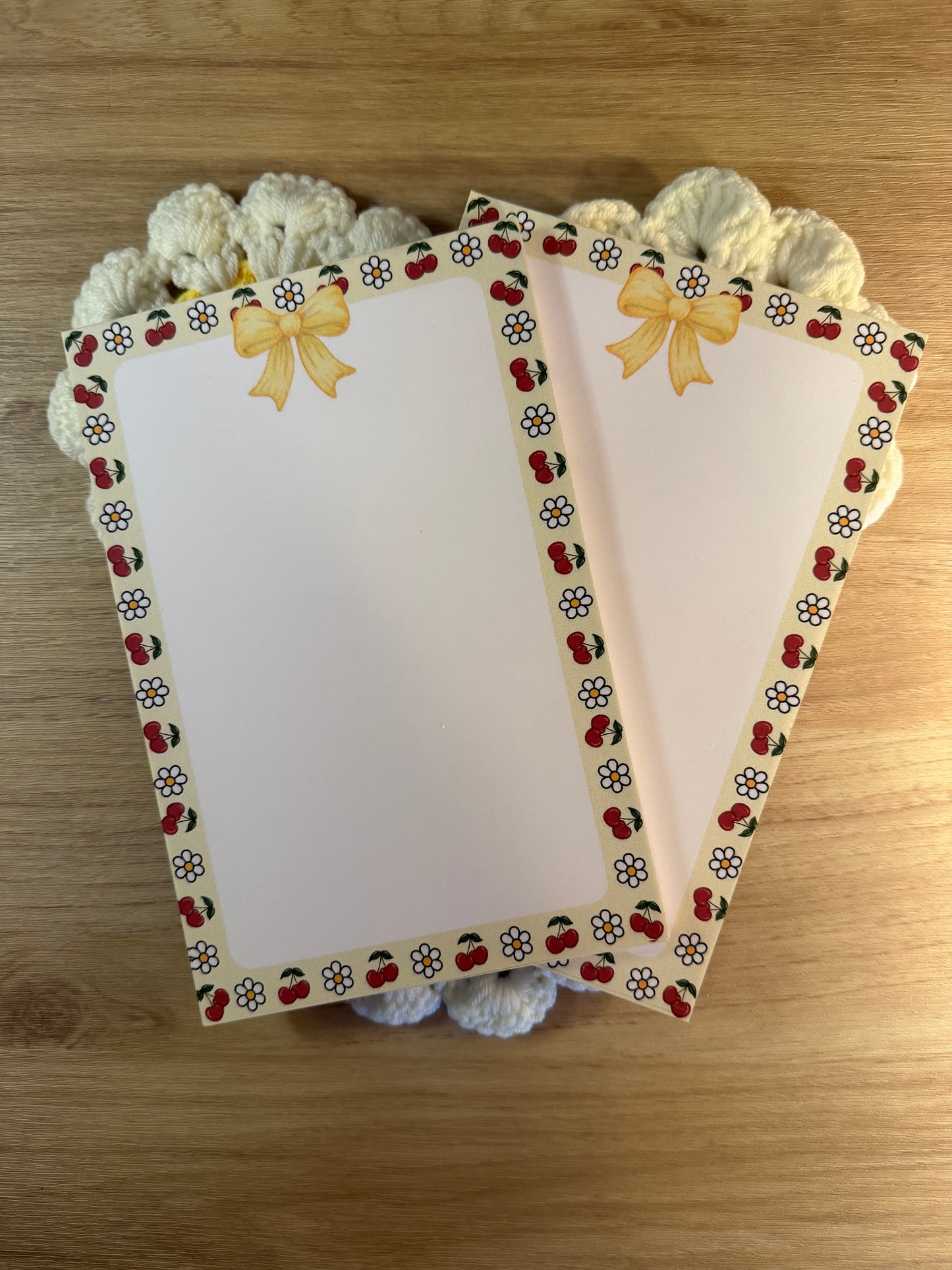 Yellow Cherry Daisy Notepad
