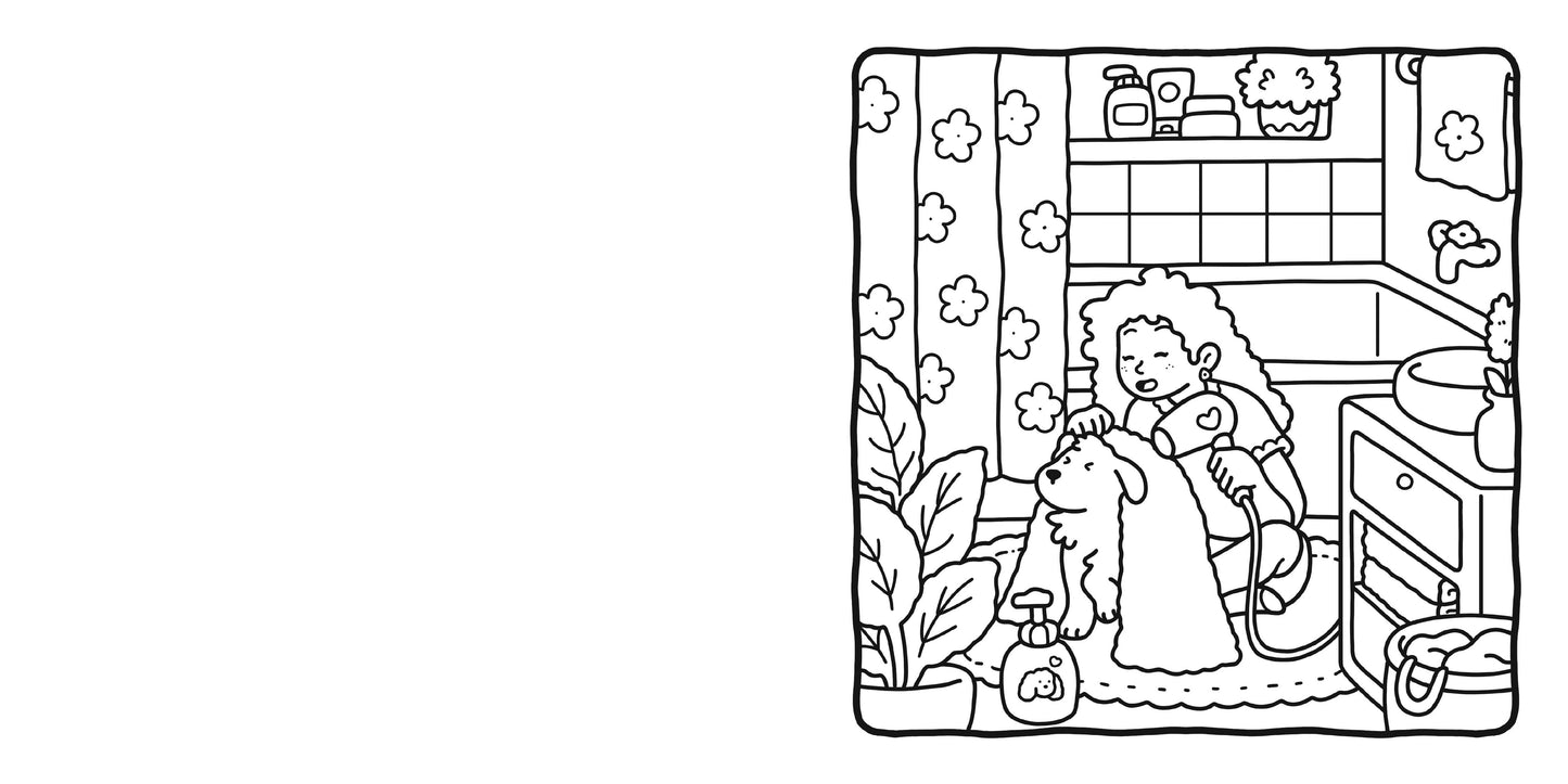 Girl Moments Coloring Book