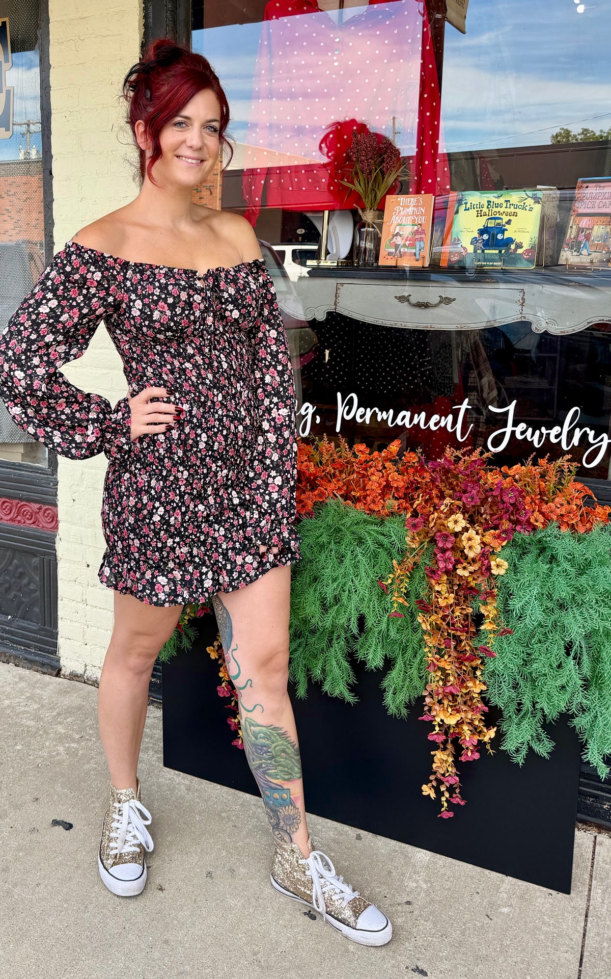 Floral Smocked Mini Dress