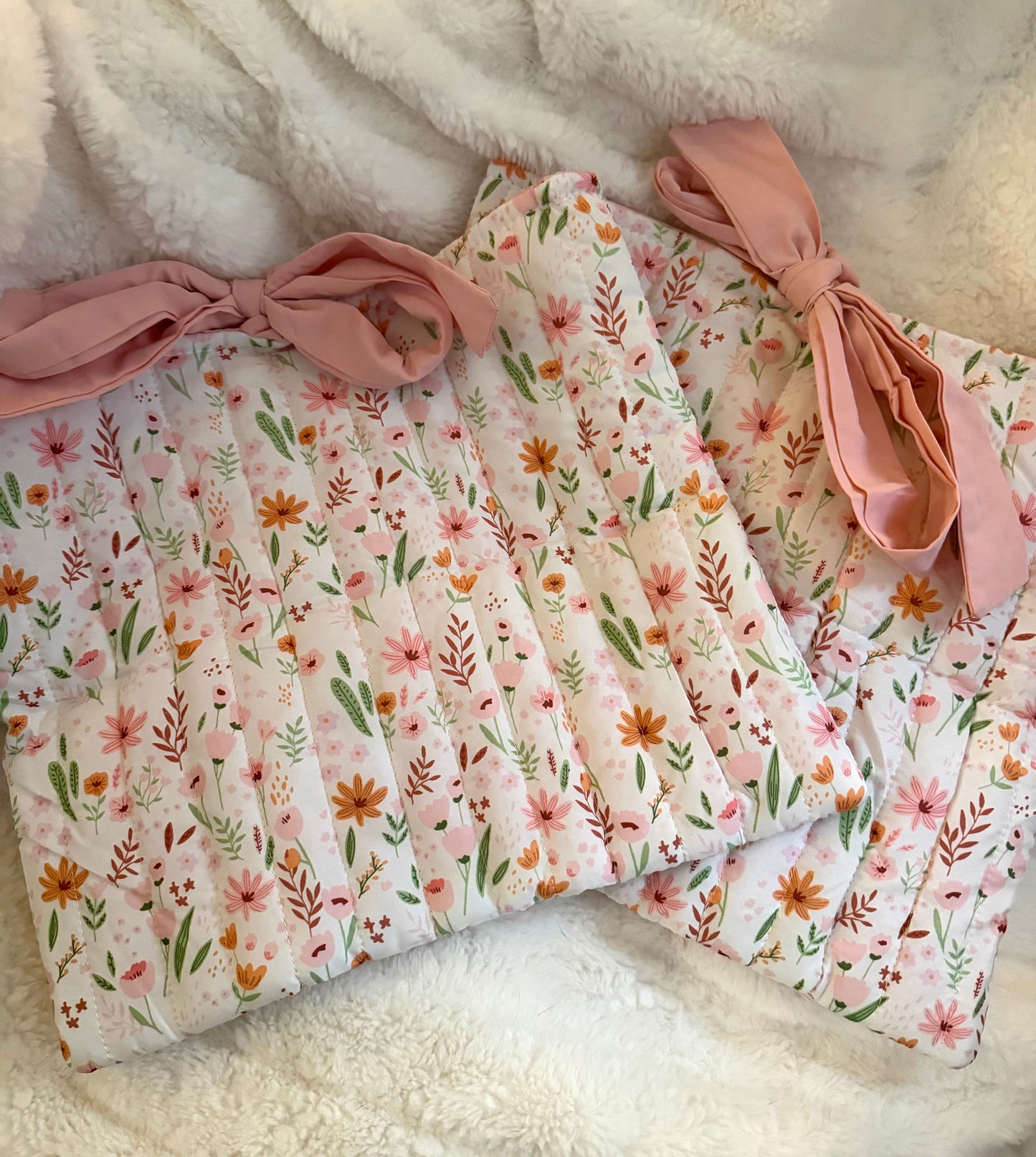Floral Quilted Book/Kindle Covers