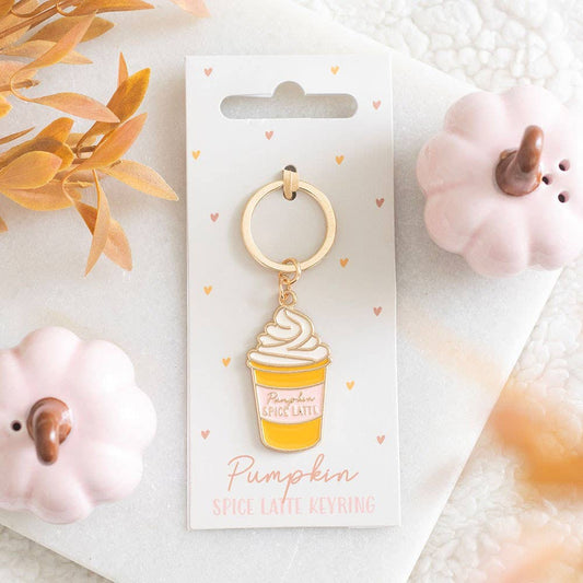 Pumpkin Spice Latte Autumn Keyring