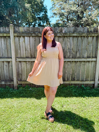 Smocked Mini Dress