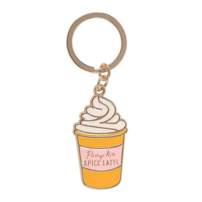 Pumpkin Spice Latte Autumn Keyring