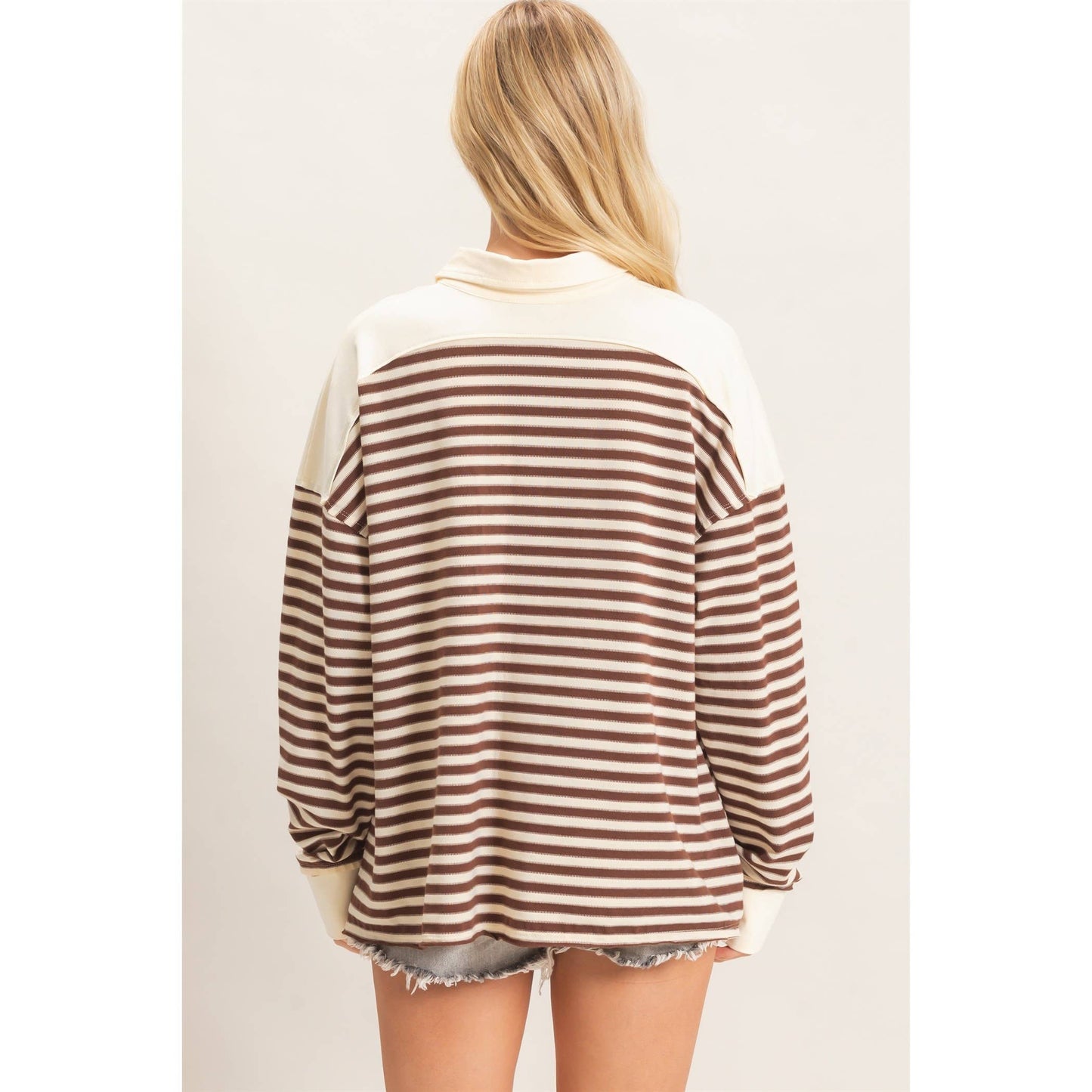 Chestnut Striped Top