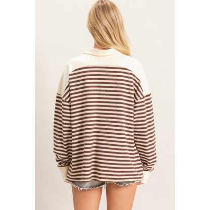 Chestnut Striped Top
