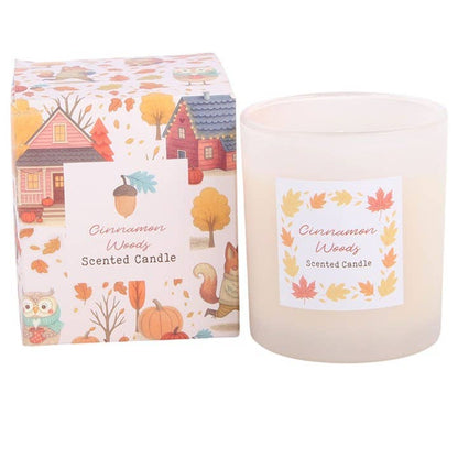 Cinnamon Woods Scented Autumn Candle