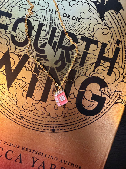 Book Charm Necklace