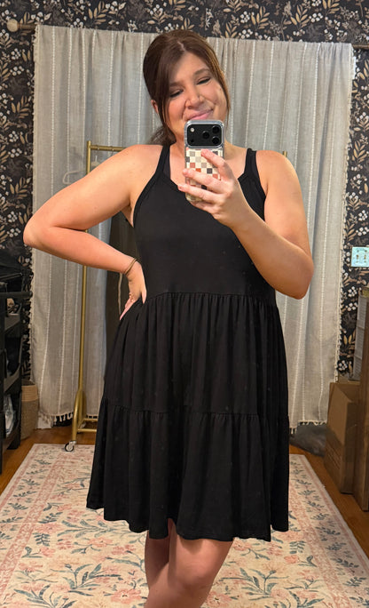 Tiered Tie Back Dress