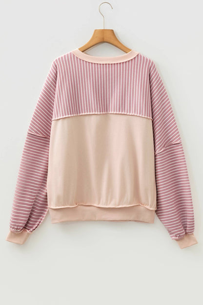 Pink Patch Striped Top