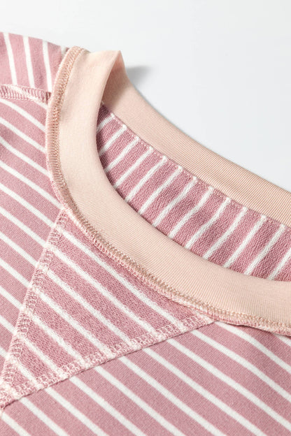 Pink Patch Striped Top