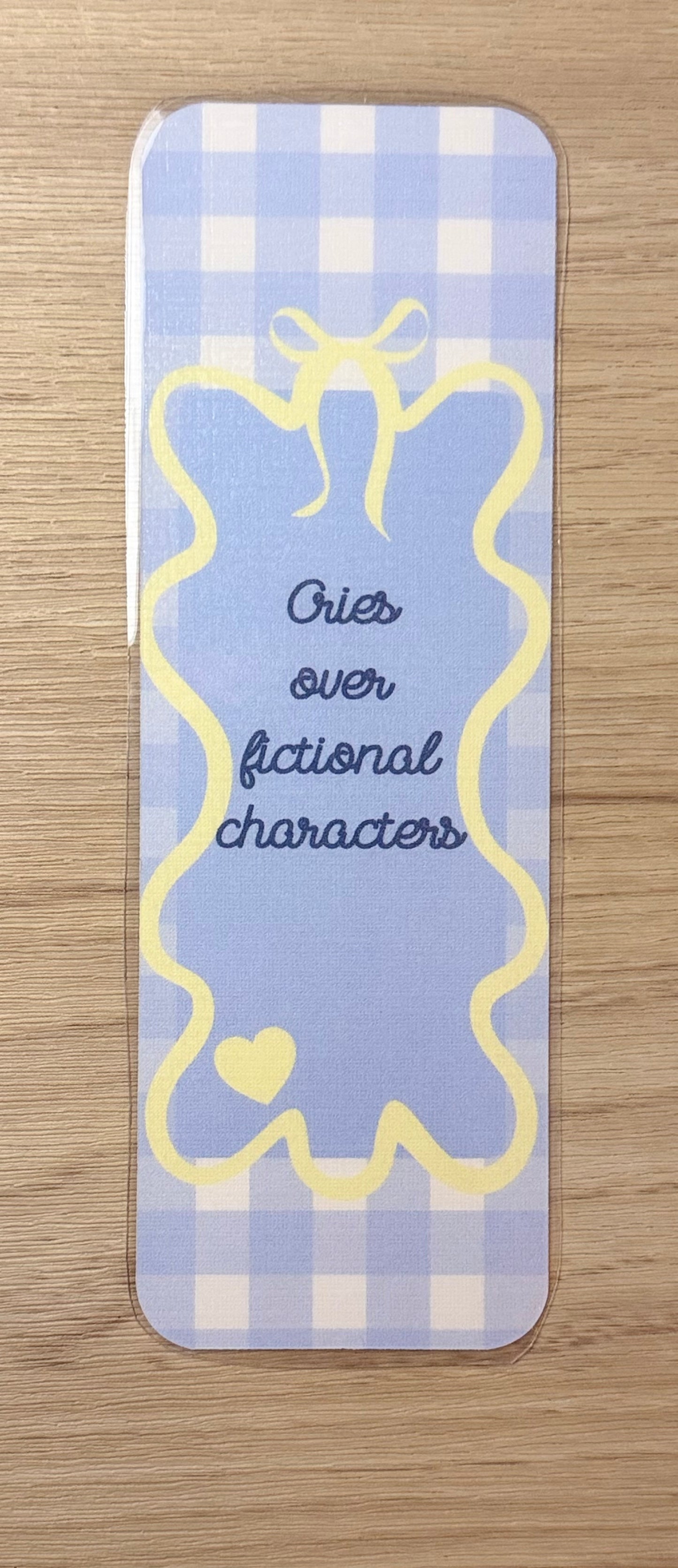 Cries Over Fictional Characters Bookmark