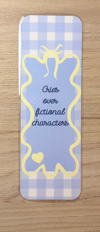 Cries Over Fictional Characters Bookmark