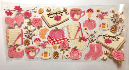 16oz Glass Cup with lid and straw (assorted designs)