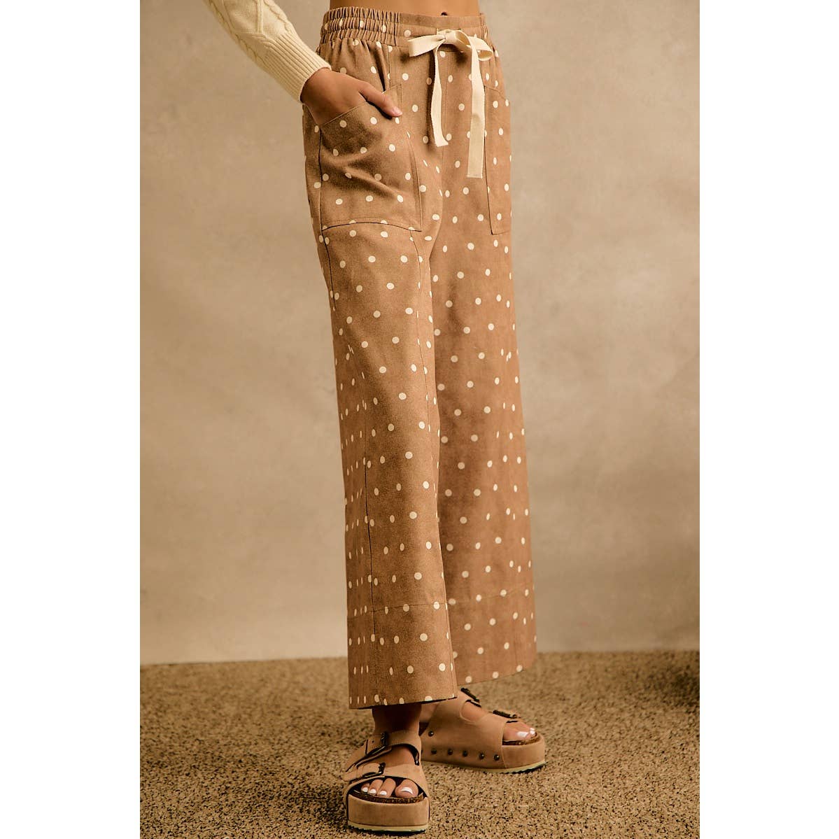 Autumn Polka Dot Denim Pant
