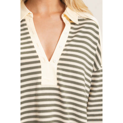 Chestnut Striped Top