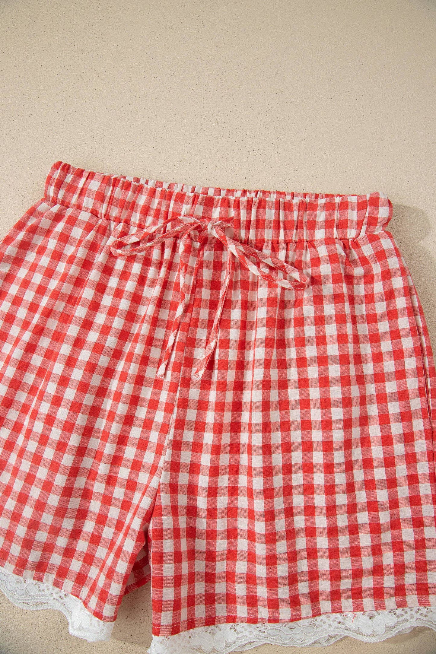 Red Gingham Picnic Shorts