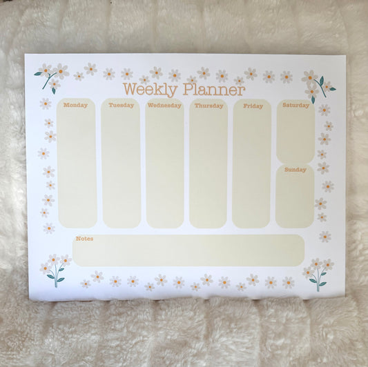 Yellow Daisy Weekly Planner