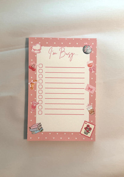 I'm Busy Notepad