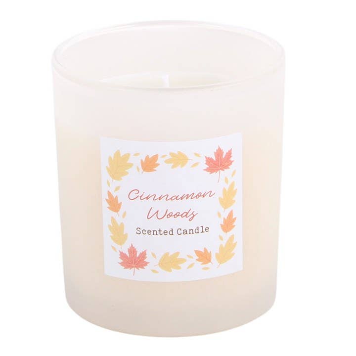 Cinnamon Woods Scented Autumn Candle