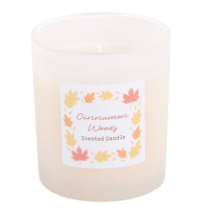 Cinnamon Woods Scented Autumn Candle