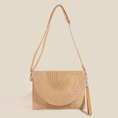 Tight Woven Envelope Clutch Bag