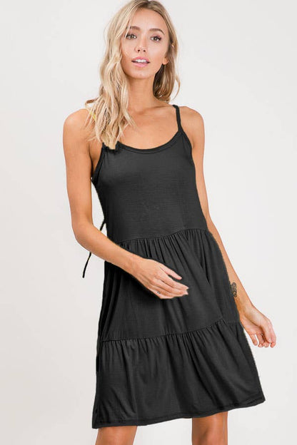Tiered Tie Back Dress