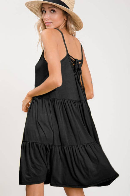 Tiered Tie Back Dress