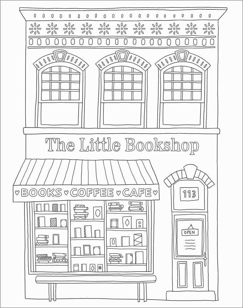 Book Lover's Mindful Poster Art- Color Your Own