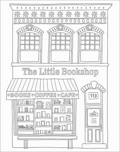 Book Lover's Mindful Poster Art- Color Your Own