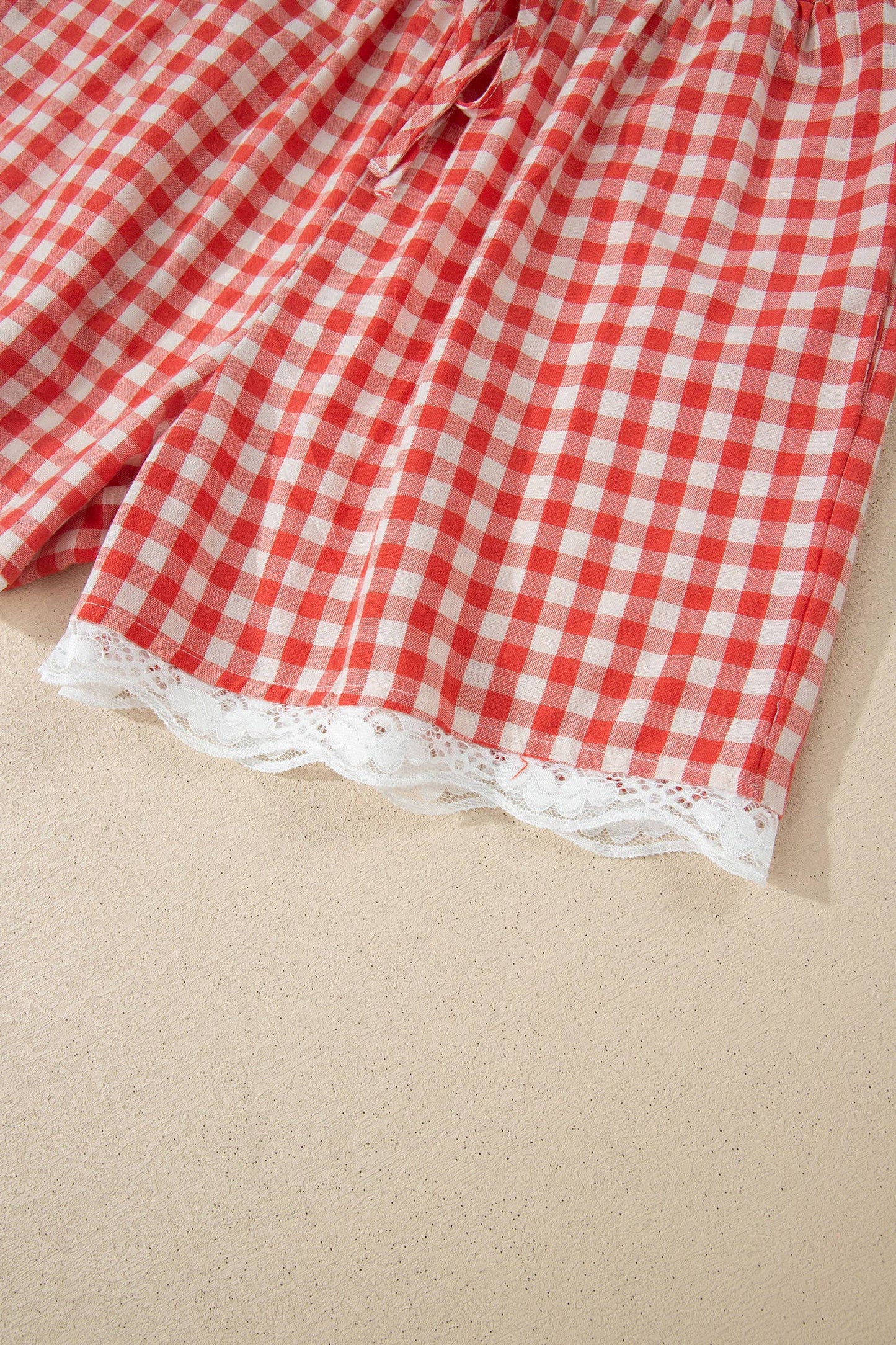 Red Gingham Picnic Shorts