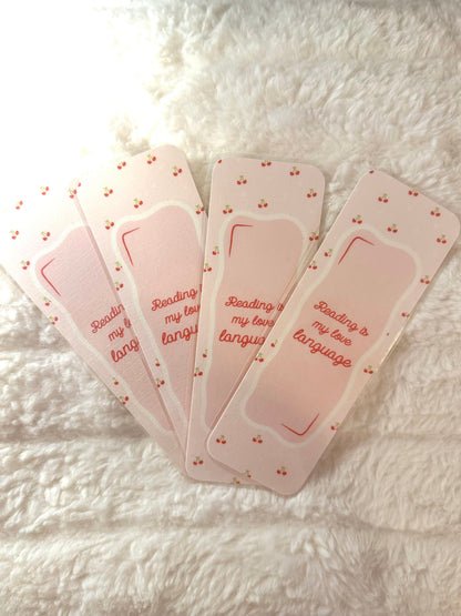 Reading is my Love Language Bookmark