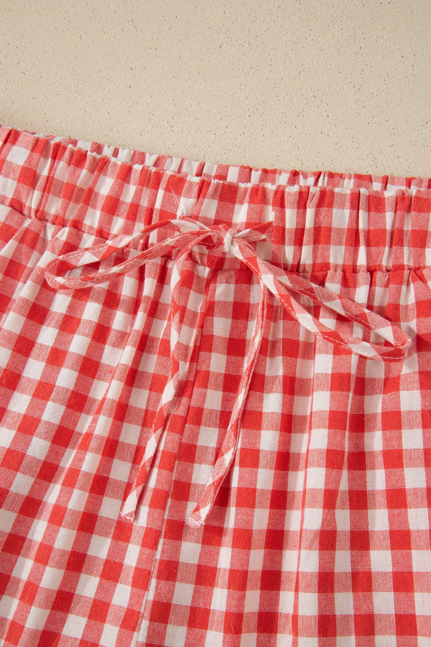 Red Gingham Picnic Shorts