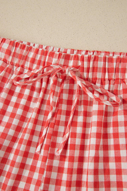 Red Gingham Picnic Shorts