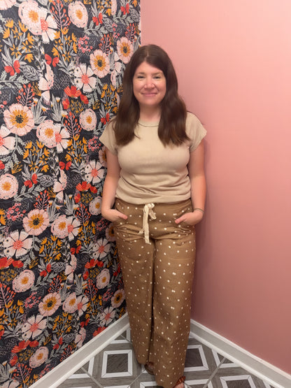 Autumn Polka Dot Denim Pant