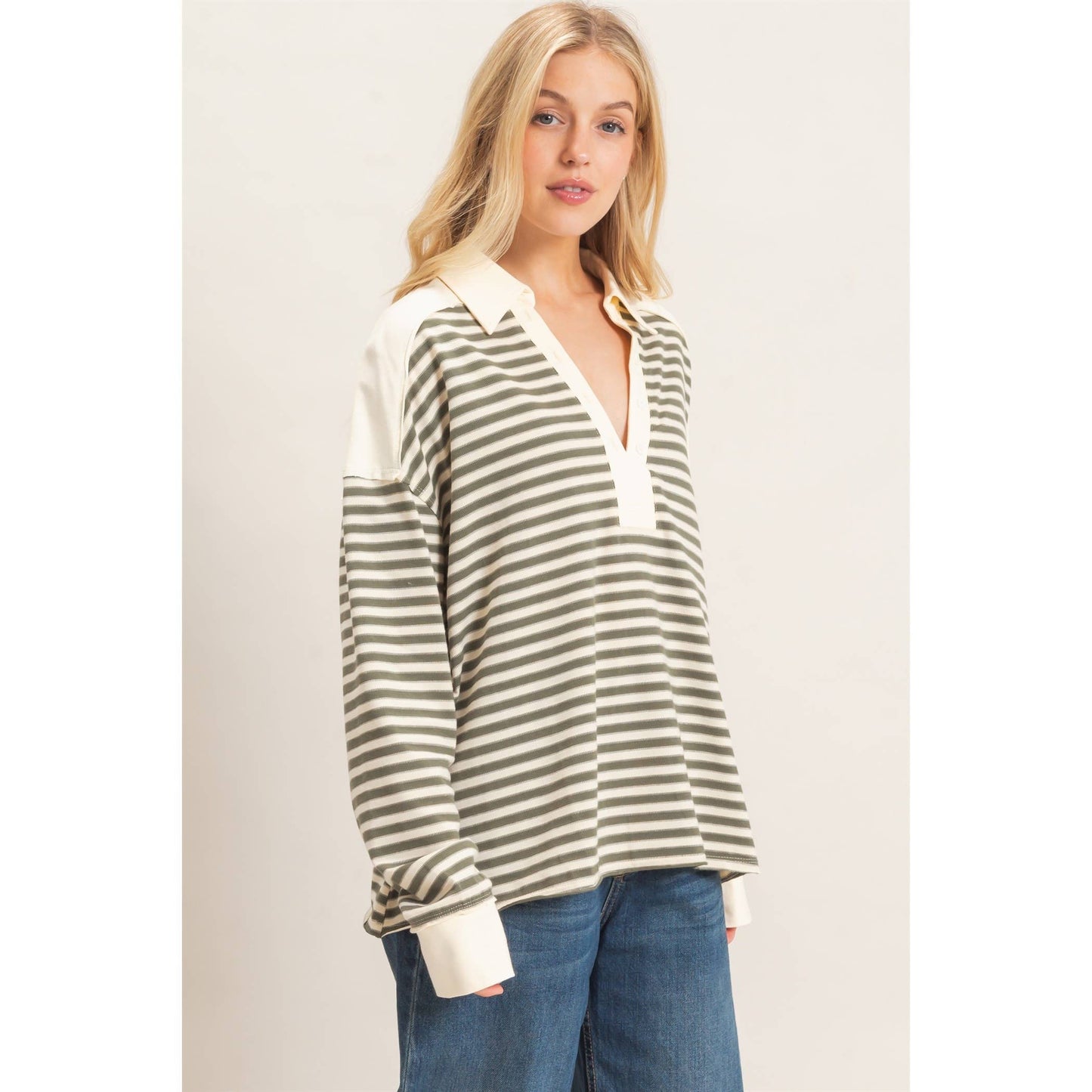 Chestnut Striped Top