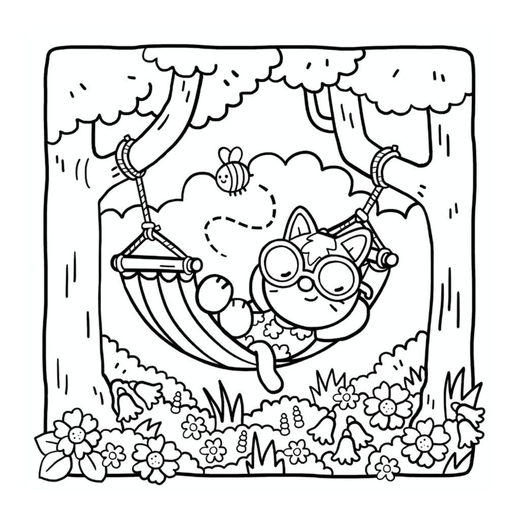 Cozy Gardens Coloring Book