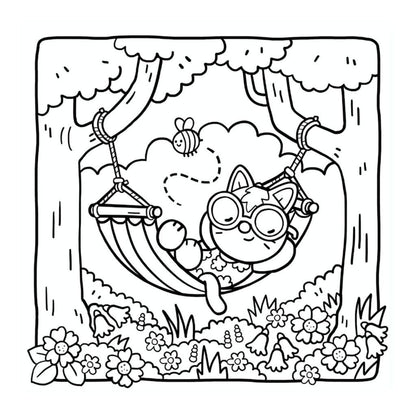 Cozy Gardens Coloring Book