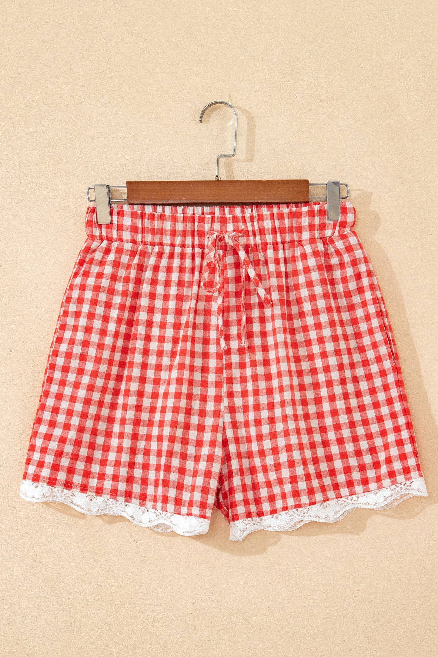 Red Gingham Picnic Shorts