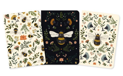 Set of 3 Midi Notebooks- Botanical Bees