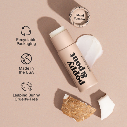 Island Coconut Poppy & Pout Lip Balm