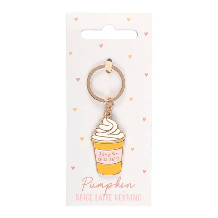 Pumpkin Spice Latte Autumn Keyring