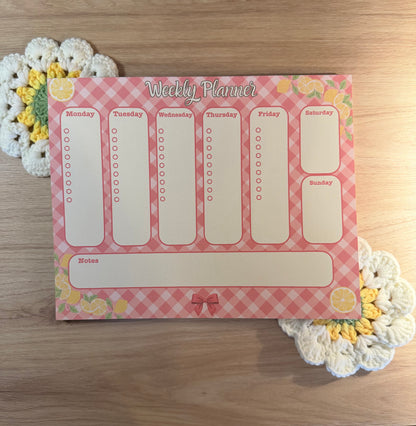 Lemonade Picnic Weekly Planner