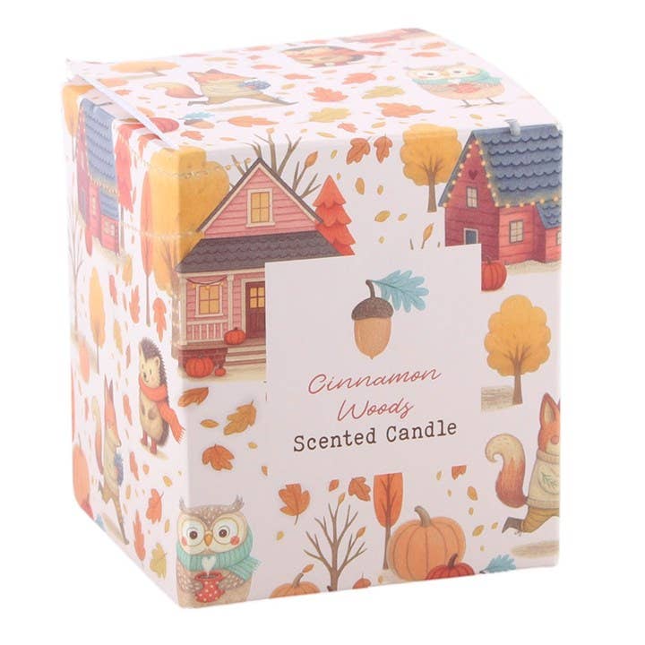 Cinnamon Woods Scented Autumn Candle