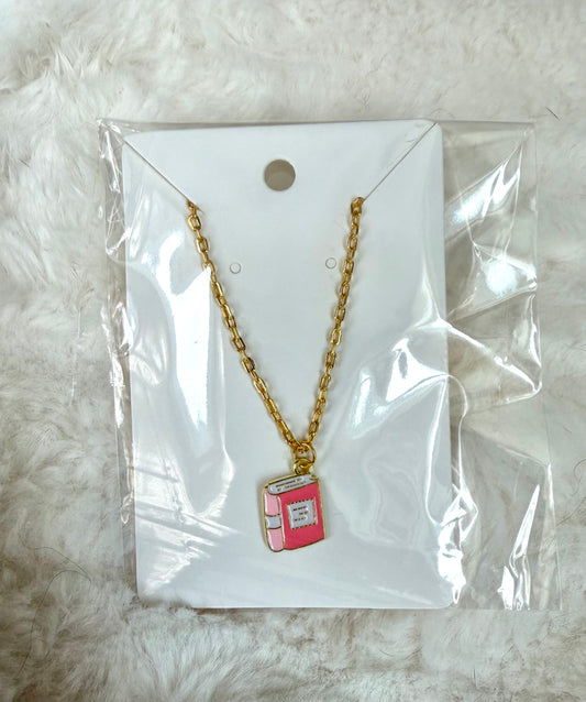 Book Charm Necklace