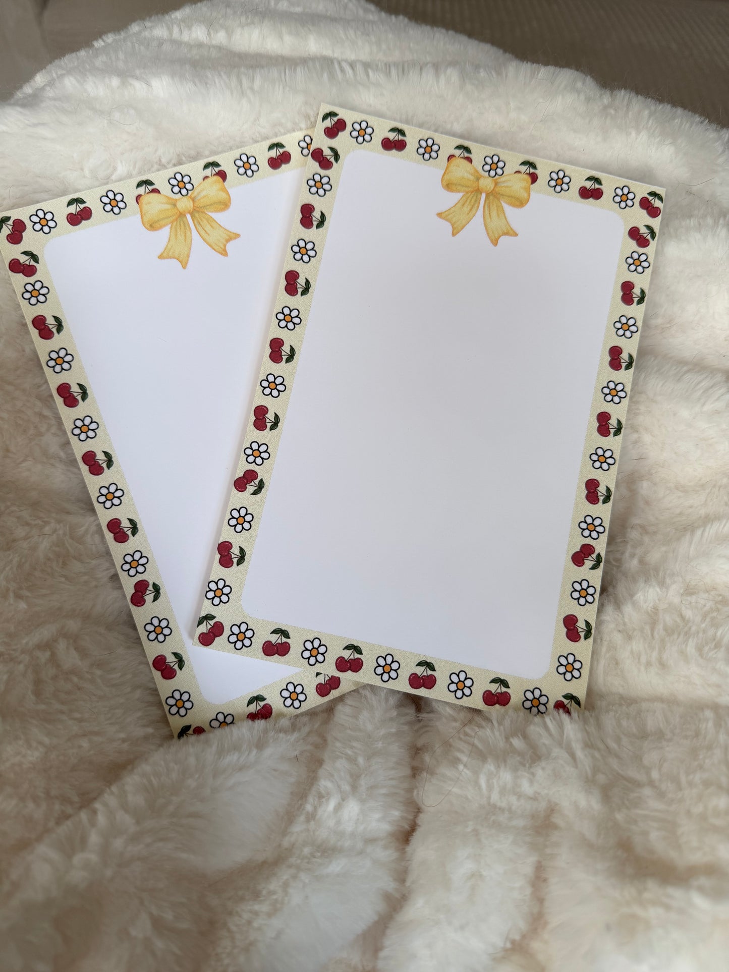 Yellow Cherry Daisy Notepad