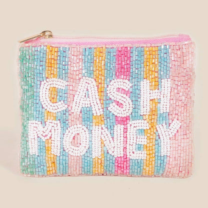 Cash Money Print Coin Purse
