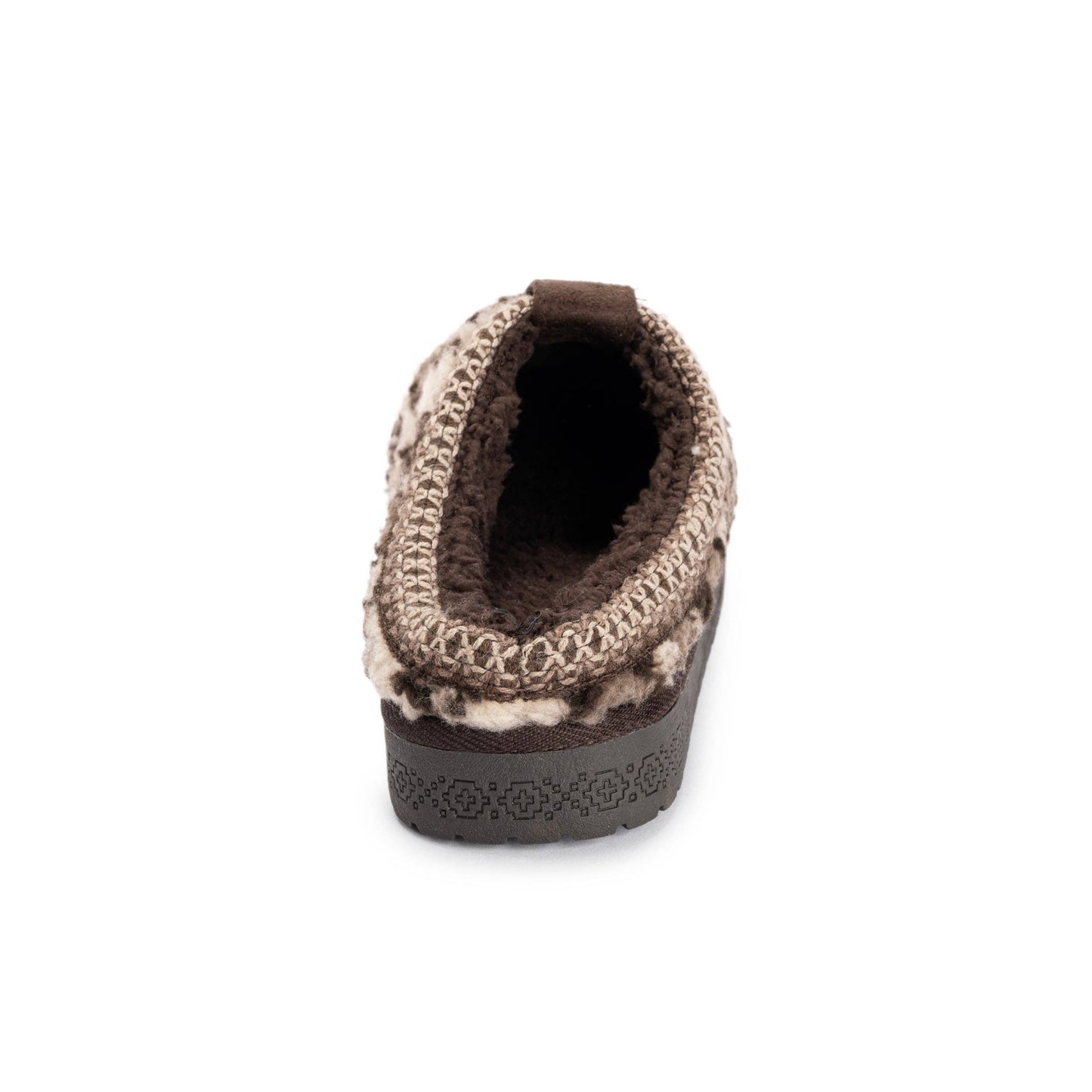 MUK LUKS Women's Francie Cozy Textured Clogs- Cream Leopard