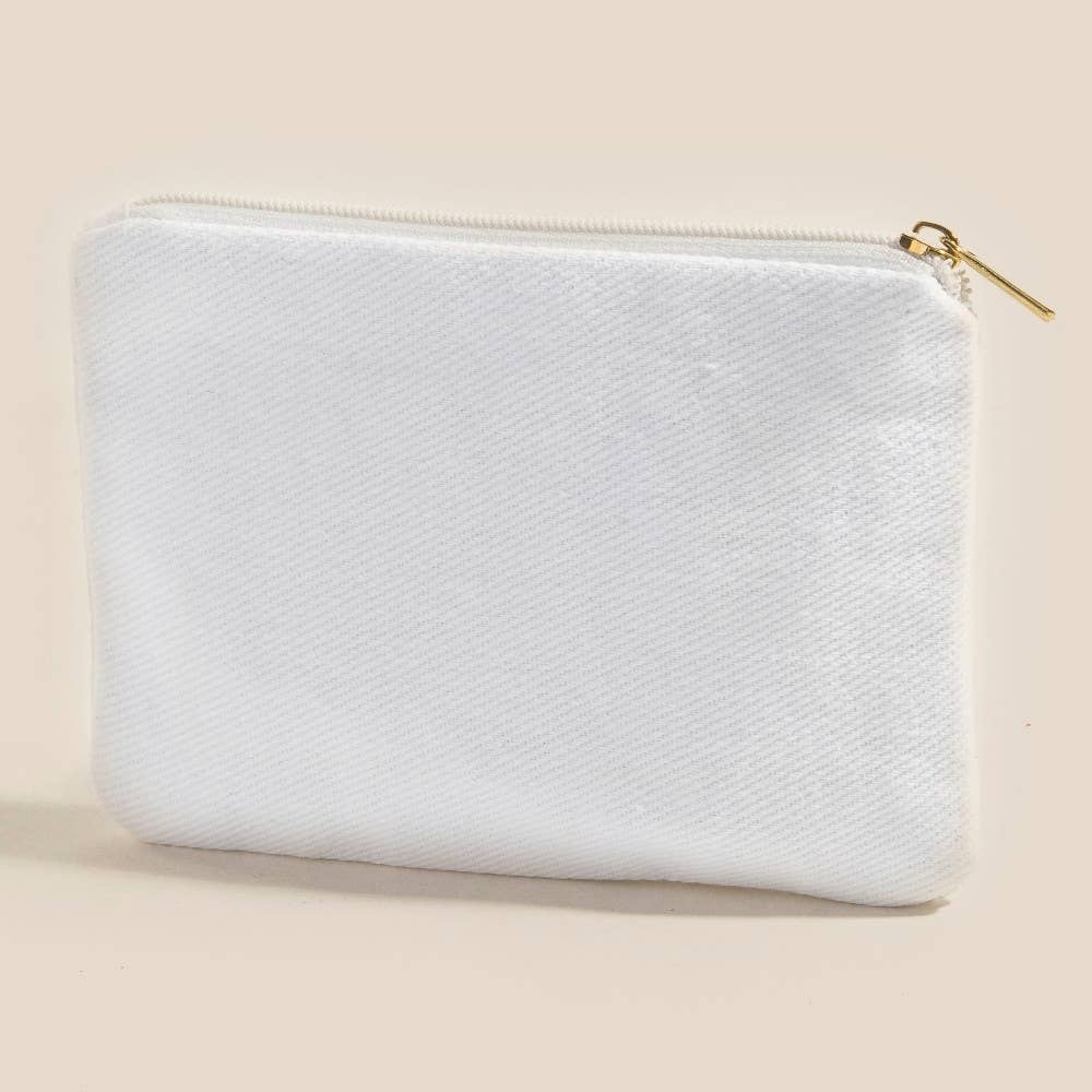 Cherry And Ribbon Bow Seed Beaded Coin Purse