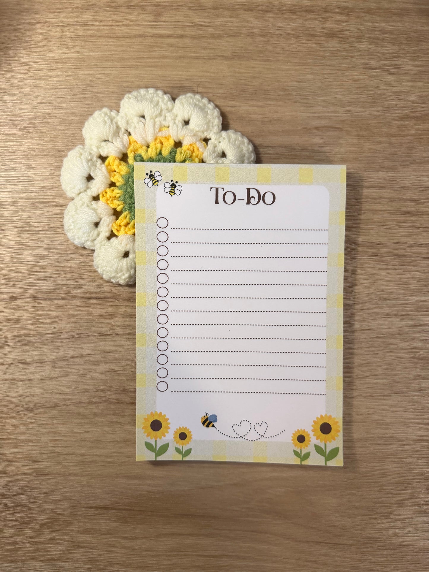 Sunflower Bumblebee Notepad