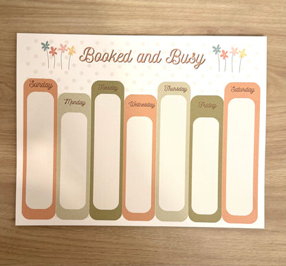 Booked and Busy Weekly Planner